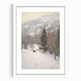 Winter Wonderland Living Room Wall Art – Modern Canvas Print