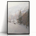 Winter Wonderland Living Room Wall Art – Modern Canvas Print