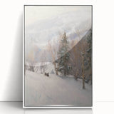 Winter Wonderland Living Room Wall Art – Modern Canvas Print