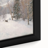 Winter Wonderland Living Room Wall Art – Modern Canvas Print