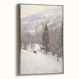 Winter Wonderland Living Room Wall Art – Modern Canvas Print