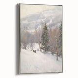 Winter Wonderland Living Room Wall Art – Modern Canvas Print