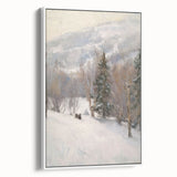 Winter Wonderland Living Room Wall Art – Modern Canvas Print