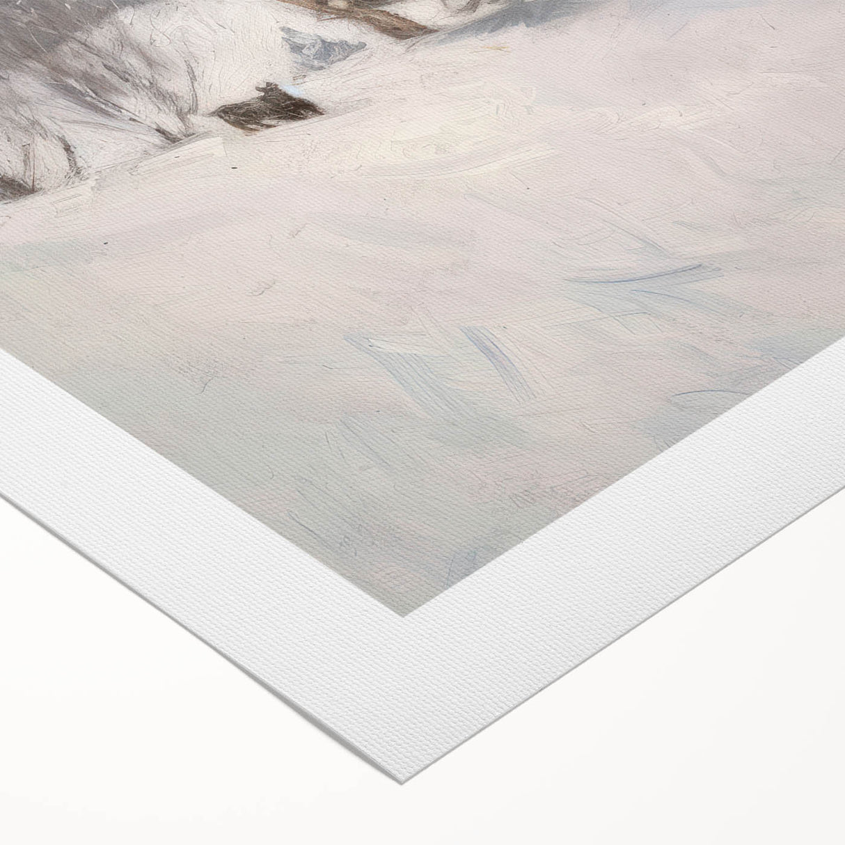 Winter Wonderland Living Room Wall Art – Modern Canvas Print