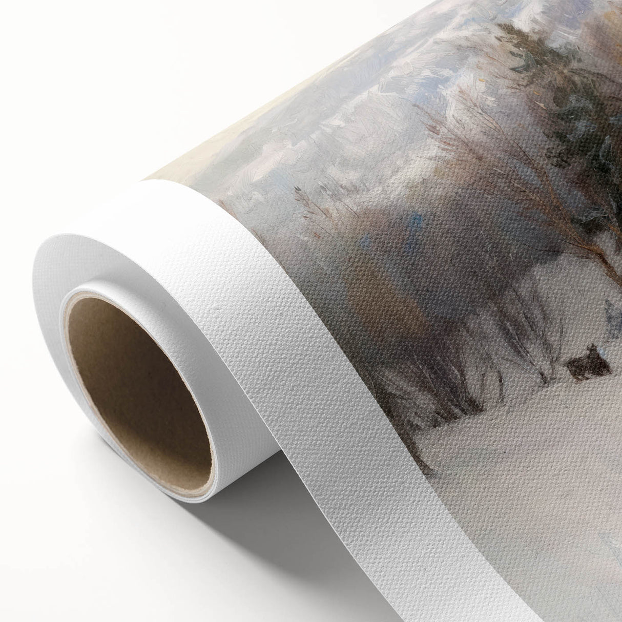 Winter Wonderland Living Room Wall Art – Modern Canvas Print