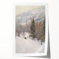Winter Wonderland Living Room Wall Art – Modern Canvas Print