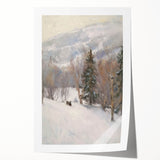 Winter Wonderland Living Room Wall Art – Modern Canvas Print