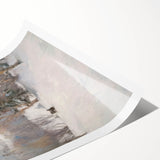 Winter Wonderland Living Room Wall Art – Modern Canvas Print