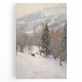 Winter Wonderland Living Room Wall Art – Modern Canvas Print
