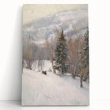 Winter Wonderland Living Room Wall Art – Modern Canvas Print