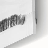 Framed Office Art – Minimalist Black and White Winter Scene