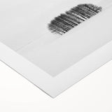 Framed Office Art – Minimalist Black and White Winter Scene