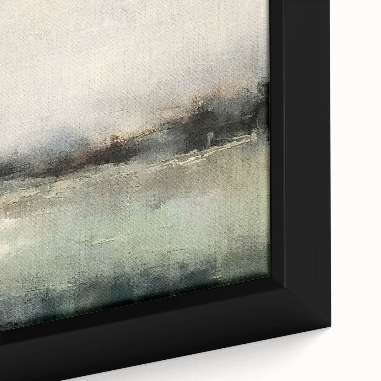 Framed abstract landscape wall art featuring vibrant colors and intricate textures, perfect for modern home decor. Ideal for adding a contemporary touch to any living space.
