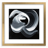Geometric Abstract Wall Decor – Monochrome Energy Flow