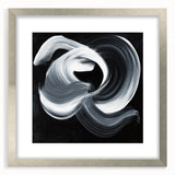 Geometric Abstract Wall Decor – Monochrome Energy Flow