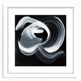 Geometric Abstract Wall Decor – Monochrome Energy Flow