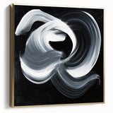 Geometric Abstract Wall Decor – Monochrome Energy Flow