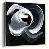 Geometric Abstract Wall Decor – Monochrome Energy Flow