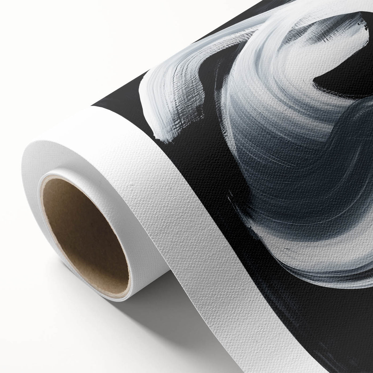 Geometric Abstract Wall Decor – Monochrome Energy Flow