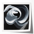 Geometric Abstract Wall Decor – Monochrome Energy Flow