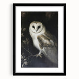 Framed animal artwork with a black mat, showcasing a vibrant and detailed design of various wildlife, perfect for home decor or nature-themed spaces.