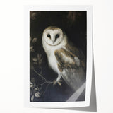 Colorful rolled canvas print depicting a whimsical animal design, showcasing vibrant illustrations of various animals. Ideal for children's room decor, this artwork is packaged securely in a sturdy cardboard tube for safe delivery.