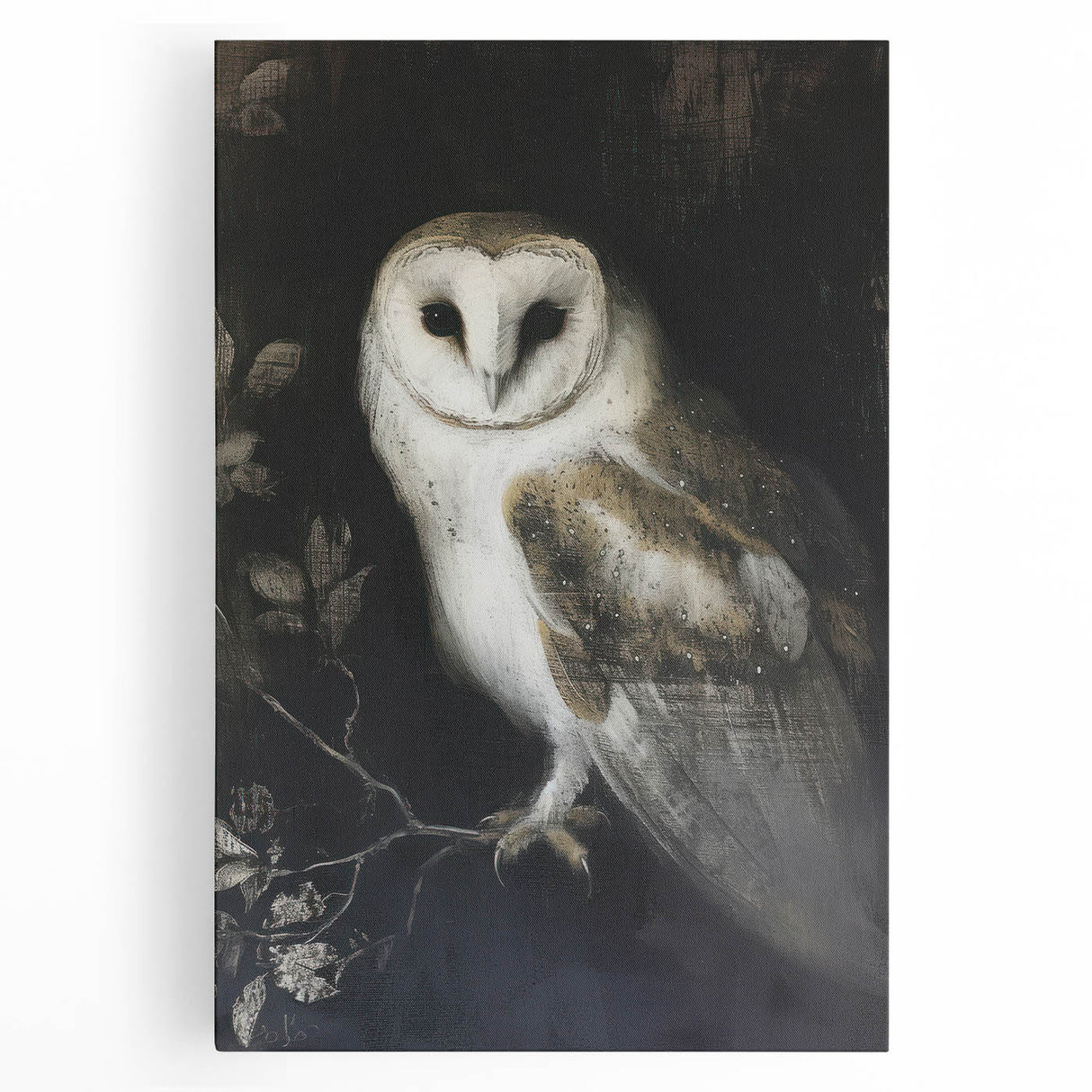 Stretched canvas artwork showcasing a vibrant animal design, featuring bold colors and intricate details, perfect for enhancing home decor or art collections.
