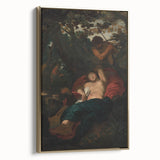 Baroque Scene of Sleeping Nymph and Watcher - Classic Art