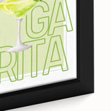 Black wall art featuring colorful, textured food and drink motifs on a large framed canvas, ideal for living room decor.