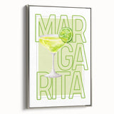 Landscape art painting of colorful vintage food and drinks on black framed canvas, ideal for dining room decor.