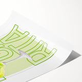 Extra large wall art featuring line art flowers in black on white, rolled print, ideal for large living room decor.