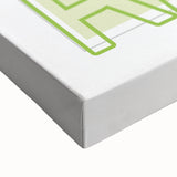 Large art of a black and white landscape painting on stretched canvas, ideal for bedroom wall decor.