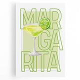 Large black and white stretched canvas featuring an assortment of fruits and beverages, ideal for kitchen wall art.