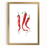 Extra large abstract art print of textured fruits in muted gold frame, ideal for living room decor.