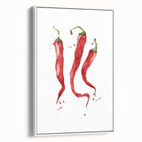 Vintage poster art of colorful fruits on a white-framed canvas, ideal for extra large living room decor.