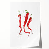 Rolled print featuring an array of fruits in vibrant colors, ideal for art wall dining room decor.