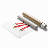 Extra large rolled print featuring a vibrant display of assorted fruits in a floral arrangement.