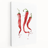 Large stretched canvas featuring a colorful array of fruits, ideal for kitchen wall art.