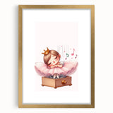 Musical Ballerina Princess Print - Nursery Wall Art