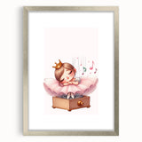 Musical Ballerina Princess Print - Nursery Wall Art