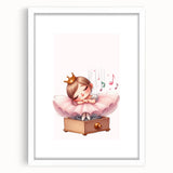 Musical Ballerina Princess Print - Nursery Wall Art
