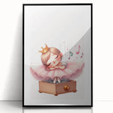 Musical Ballerina Princess Print - Nursery Wall Art