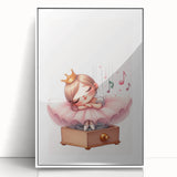 Musical Ballerina Princess Print - Nursery Wall Art