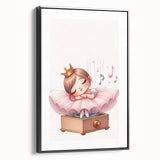 Musical Ballerina Princess Print - Nursery Wall Art