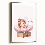 Musical Ballerina Princess Print - Nursery Wall Art