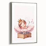 Musical Ballerina Princess Print - Nursery Wall Art