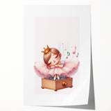 Musical Ballerina Princess Print - Nursery Wall Art