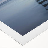 Rolled canvas showcasing a vibrant landscape bridge design with intricate details, wrapped securely in a robust cardboard tube for safe shipping and storage.