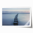 Landscape bridge rolled print showcasing a serene nature scene with a vibrant sunset, packaged in a durable tube for safe shipping and display. Ideal for home décor enthusiasts.