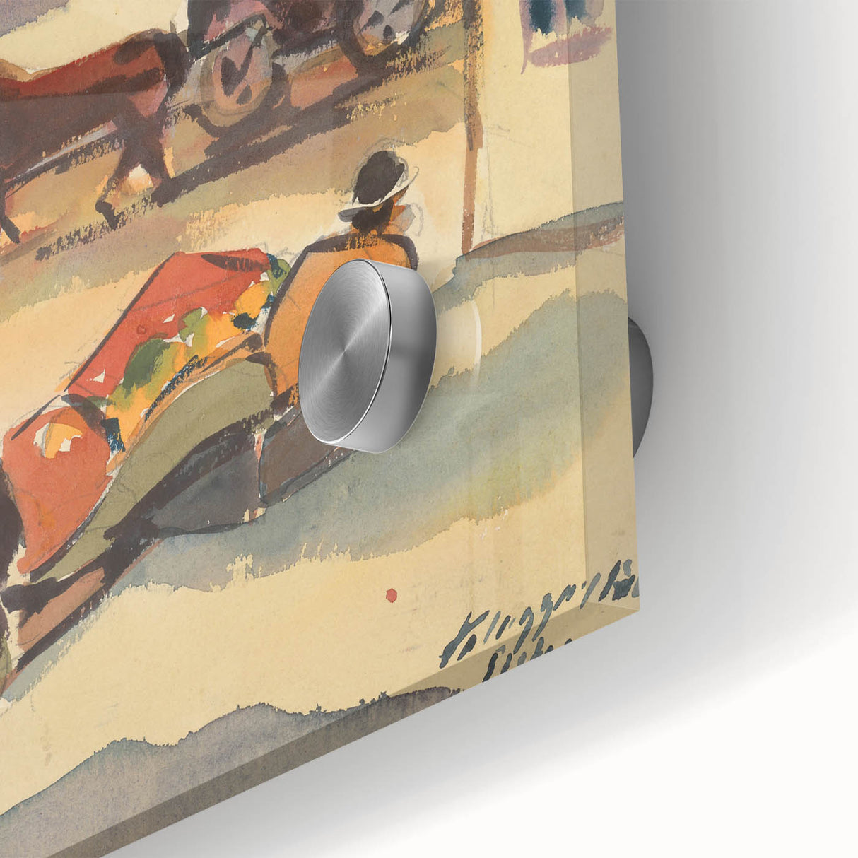 Modern Wall Art - Colorful Provincial Street Scene - Contemporary Art Print